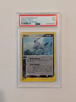2004 Pokemon EX Absol-Holo #96 Magma vs Aqua PSA 7 - Image 1