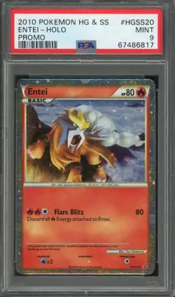 2010 Pokemon Heartgold & Soulsilver Promo Entei #HGSS20 PSA 9 - Image 1