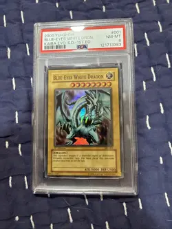 PSA 8 Blue-Eyes White Dragon SKE-001 1st Edition Holo Yugioh Kaiba Evolution - Image 1