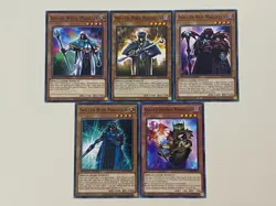 Yugioh - Skilled Magician Set Dark Blue Brown White Red NM - Plus Free Holo - Image 1