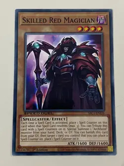 Yugioh - Skilled Magician Set Dark Blue Brown White Red NM - Plus Free Holo - Image 4
