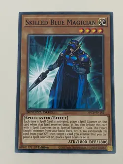 Yugioh - Skilled Magician Set Dark Blue Brown White Red NM - Plus Free Holo - Image 5
