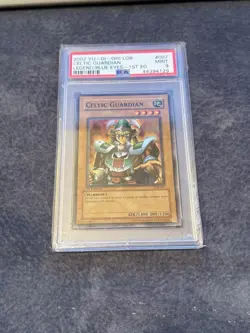 2002 Yu-Gi-Oh! Celtic Guardian LOB-007 Super Rare 1st Edition PSA 9 - Image 1