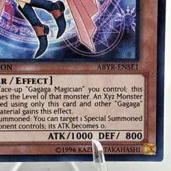 Yugioh Gagaga Girl ABYR-ENSE1 Super Rare Limited Edition LP - Image 5