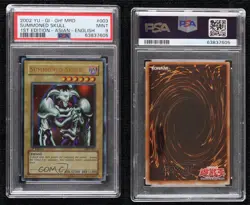 Summoned Skull (Asian - English version) 1st Ed. YuGiOh Metal Raiders PSA 9 MINT - Image 3