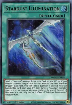 Yugioh! LP Stardust Illumination - DAMA-EN051 - Ultra Rare - 1st Edition Lightly - Image 1