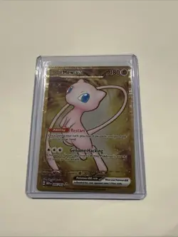 Pokemon Mew EX TCG 205/165 Metal Gold Scarlet & Violet 151 UPC Promo Card - Image 1