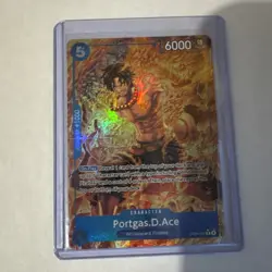 OP08-052 Portgas.D.Ace R Alt Art One Piece TCG English Card - Image 1