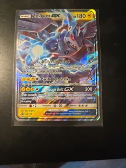 Pokemon TCG Zekrom GX Full Art Holo Card SM Promos #SM138 Lightly Played - Image 1