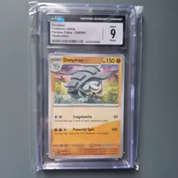 Pokemon Card Error Obstruction Rare CGC 9 Unique Error 1-of-a-kind *See photos* - Image 1