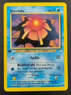 Pokemon 2000 Sterndu 56/64 1st Edition Neo Revelation German Card NM-M - Image 1