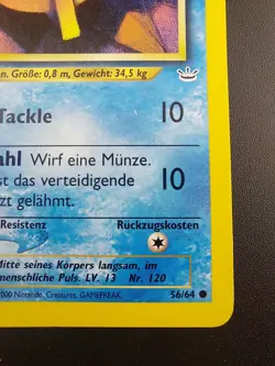 Pokemon 2000 Sterndu 56/64 1st Edition Neo Revelation German Card NM-M - Image 4