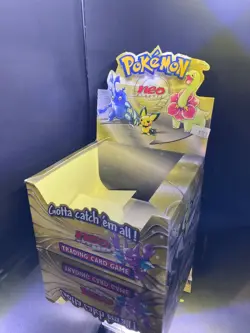 WOTC Vintage NEO GENESIS ?????? Empty Booster Box ?????? No Pokemon TCG Card - Image 3