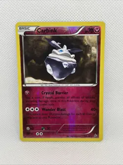 Pokemon Card Carbink Flashfire Reverse Holo Rare 68/106 Near Mint - Image 1