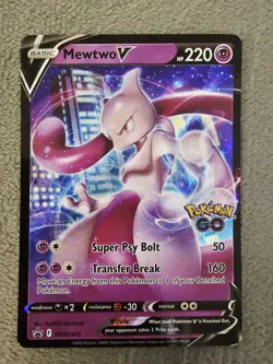 Mewtwo V SWSH223 Pokemon Go Promo Sword & Shield Promo Card Pokemon TCG - Image 1