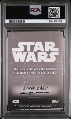 2024-2025 TOPPS STAR WARS SKETCH CARDS EMRAH CILDIR PSA 5 - Image 2