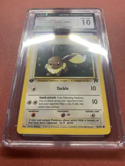 CGC 10 GEM MINT Eevee Team Rocket 1st Edition 55/82 Pokemon Card psa - Image 2