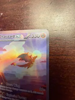 Pokemon TCG Charizard EX Scarlet & Violet 151 Card 199/165 Sir Ultra Rare - Image 3