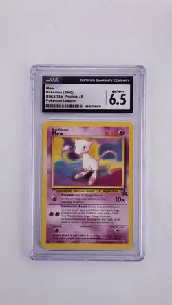 Mew 2000 Black Star Promo 8 WOTC Graded Pokemon Card CGC 6.5 - Image 1
