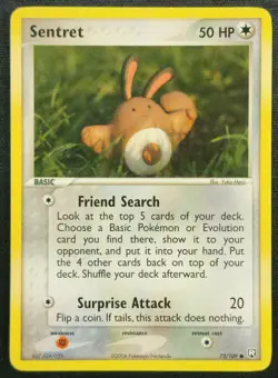 Sentret 75/109 2004 EX-Team Rocket Returns Common Pokemon Card - Image 1