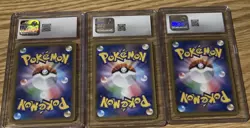 Pokemon 3 Card Japanese Tag Team Graded Lot CGC 8.5 9.5 and 10- NM Mint And Gem - Image 5