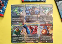 MTG Marvel Spider-Man Scene Box FOIL Card Set SPE 021, 022, 023, 024, 025, 026 - Image 1