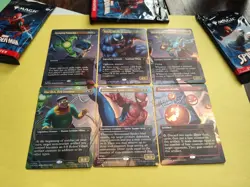MTG Marvel Spider-Man Scene Box FOIL Card Set SPE 021, 022, 023, 024, 025, 026 - Image 2