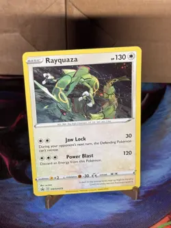 Rayquaza Pokemon TCG Sword And Shield Black Star Promo Holo Card #SWSH029 - Image 1