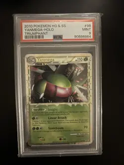 Yanmega Holo HeartGold SoulSilver 2010 Pokemon Card PSA 9 - Image 1