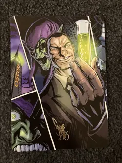 Magic MTG - Norman Osborn Art Card Art Series: Marvel's Spider-Man (Gold Signed) - Image 1