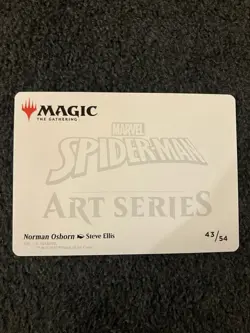 Magic MTG - Norman Osborn Art Card Art Series: Marvel's Spider-Man (Gold Signed) - Image 2