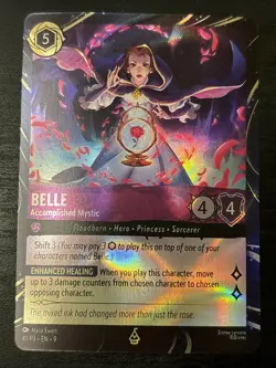 Disneyland Lorcana Exclusive Promos - set of Belle & The Beast Park Promo 2 Card - Image 2