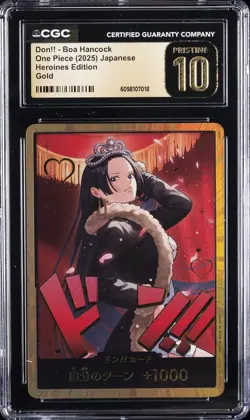 2025 ONE PIECE HEROINES EDITION GOLD JPN DON!! CARD BOA HANCOCK CGC 10 PRISTINE - Image 1
