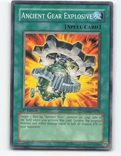 Ancient Gear Explosive #SD10-EN019 1st Edition Yugioh Card - Image 1