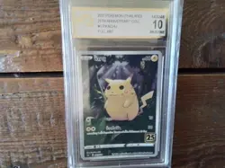 Pokemon vmax thai secret graded art ar sr thai pikachu 001/028 gx ex Card b15 - Image 1