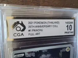 Pokemon vmax thai secret graded art ar sr thai pikachu 001/028 gx ex Card b15 - Image 3