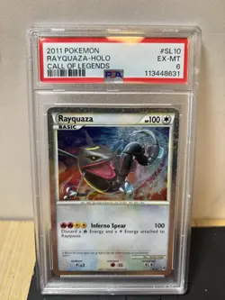 2011 POKEMON CALL OF LEGENDS #SL10 RAYQUAZA-HOLO PSA 6 - Image 1