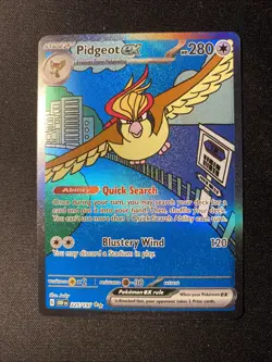 [Evo Line] Pidgeot ex 225/197 Pokemon TCG SV03: Obsidian Flames SIR Holo - Image 2