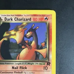 Pokemon Vintage Non-Holo Rare Dark Charizard 21/82 Team Rocket WotC 2000 - Image 3
