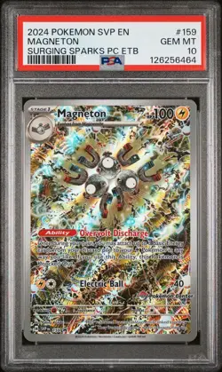 PSA 10 Magneton PC Stamp #159 Pokemon SVP Black Star Promos English 2024 - Image 1