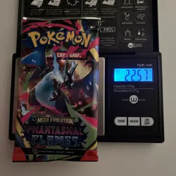 VERY HEAVY! 22.57g Phantasmal Flames Pokemon TCG Booster Pack (SEALED) - Image 1