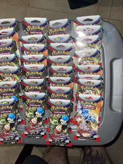 Pokemon TCG Scarlet And Violet Base Sleeved Booster Packs Lot of 36 - Image 2