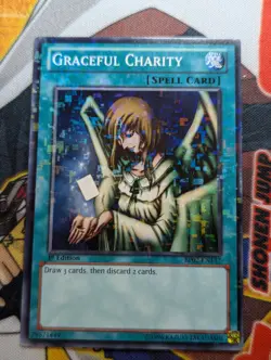 Yugioh Graceful Charity BP02-EN137 Mosaic Rare 1st Ed - LP - Image 1