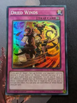 YUGIOH Dried Winds - CORE-EN075 - Super Rare 1st Edition - Image 1