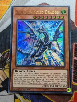 Yugioh - Blue-Eyes Solid Dragon - LED3 EN002 - Ultra Rare 1st ED - NM - Image 1