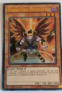 Yugioh Darklord Ukoback DUSA-EN022 Ultra Rare 1st Edition NM - Image 1