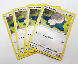 Snorlax 206/264 x4 4x Pokemon Card Fusion Strike Playset - Image 1