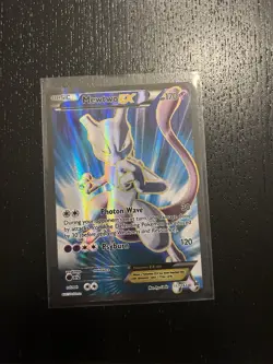 Pokemon Mewtwo EX Holo Full Art Ultra Rare TCG Card 157/162 - Image 1