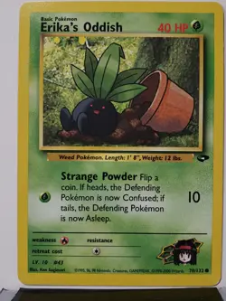Erika's Oddish 70/132 - NM - Gym Challenge Pokemon Card - $2 Combined Shipping - Image 1