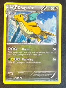 Dragonite 83/116 2013 B&W Plasma Freeze Pokemon Card TCG Cosmos Holo - Nm/Vlp - Image 1